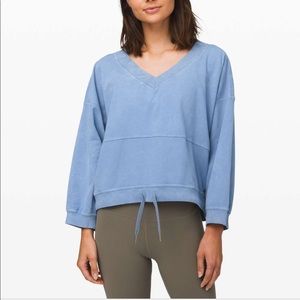 Dare The Day Pullover In Washed Tempest Blue